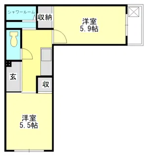 広野シエンプレ【3階】の間取り
