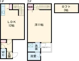 Harvard square【2階】の間取り