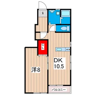 シーライフ鶴野【1階】の間取り