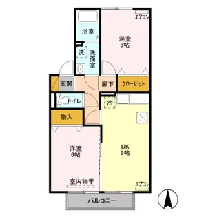 藤ノ木ハウスA【1階】の間取り