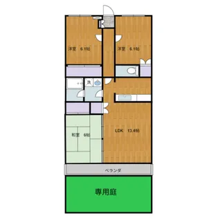 グレースヴィラ1【1階】の間取り