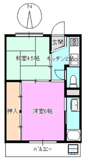 ビレッジハウス坂城【1階】の間取り