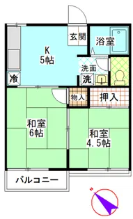 コーポタカハシ【2階】の間取り