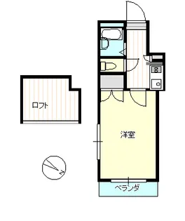 1Kの間取り画像