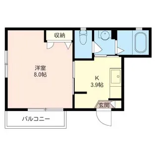 カーサ・エスペランサ【2階】の間取り