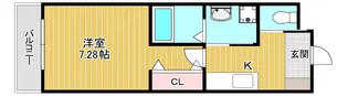 ヴァローレ枚方【4階】の間取り