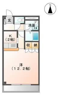 宮城県岩沼市本町【アパート】の間取り