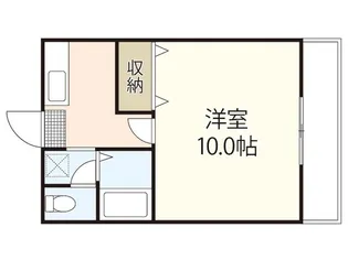 1Kの間取り画像