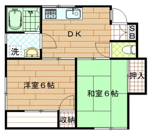 ルネサンス【2階】の間取り