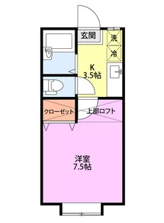 プレジオ新潟坂井【2階】の間取り