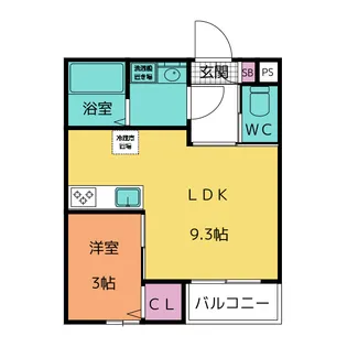 Delica栄生【1階】の間取り