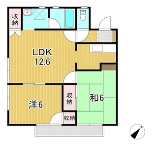 ウィステリアA【1階】の間取り