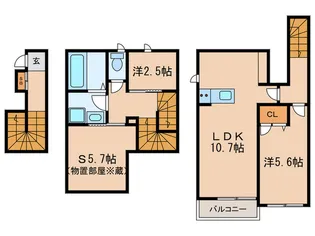 ベルリードM´sの間取り