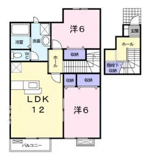 ヴェルドミール A棟【2階】の間取り