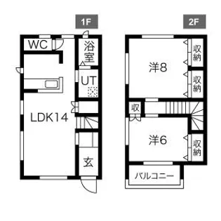 竹林メゾネットIIIの間取り