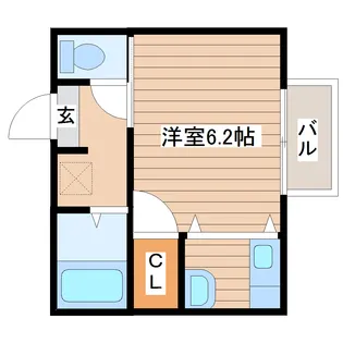 デモーラ高松【1階】の間取り