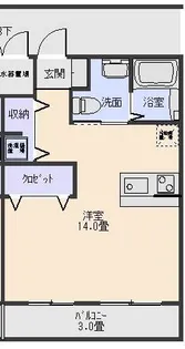 千葉県館山市那古【マンション】の間取り
