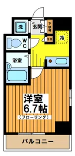 東京都中野区南台2【マンション】の間取り