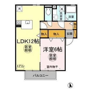 シュプルース【2階】の間取り