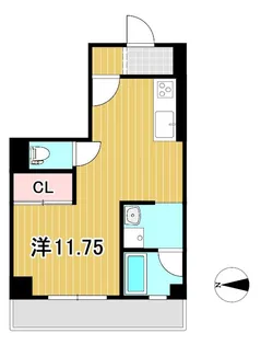 アサヒレンガハイツ【1階】の間取り