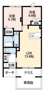 クレインヒルズ【1階】の間取り