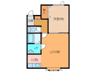 1LDKの間取り画像
