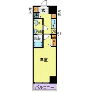 カスタリア蔵前【7階】の間取り