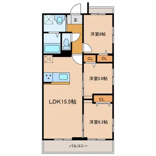 ステラII~新築賃貸マンション~【1階】の間取り
