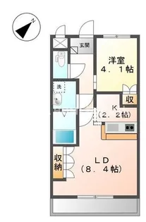 コーポ花水木【2階】の間取り