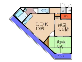 シャロウノ-スコ-ト【1階】の間取り