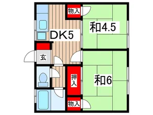 カーサ大森台【1階】の間取り