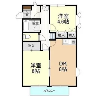 みなみハイツ【1階】の間取り