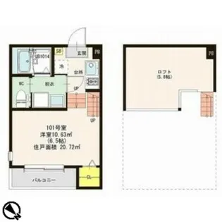 宮城県仙台市宮城野区原町2【アパート】の間取り