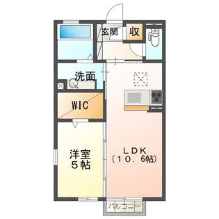 コーポN D【1階】の間取り