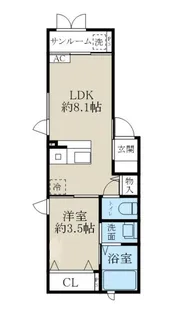 新潟県新潟市中央区東幸町【アパート】の間取り