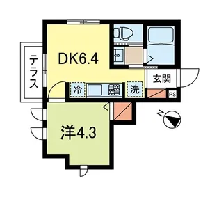 エルマーナN荻窪【1階】の間取り