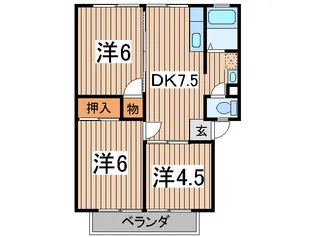 ハウスなでしこ【2階】の間取り