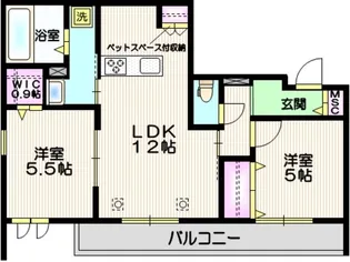 WEST 上落合【3階】の間取り