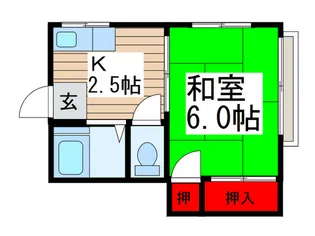 コ-ポサンライフ【2階】の間取り