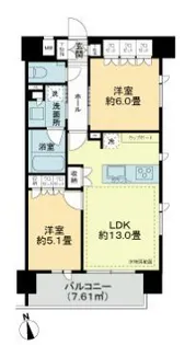 東京都中央区湊2【マンション】の間取り