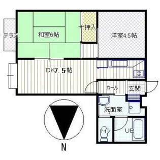 パークハイム玉川【2階】の間取り