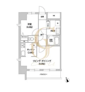 KANZE SHIBAURA RESIDENCE【9階】の間取り