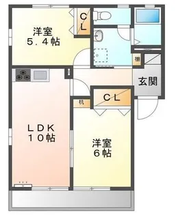 サンビーム串山 A棟【1階】の間取り