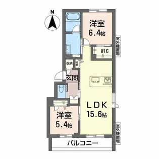 シャーメゾン サン ファルカス【1階】の間取り