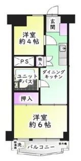 川口第一永谷マンション【2階】の間取り