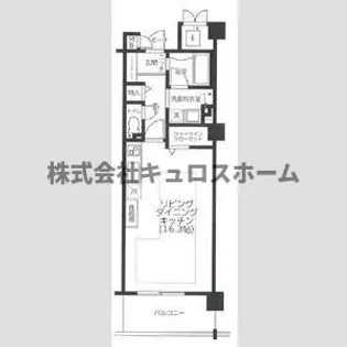 大阪府大阪市天王寺区筆ケ崎町【マンション】の間取り