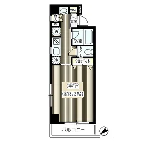 東京都中央区銀座3【マンション】の間取り