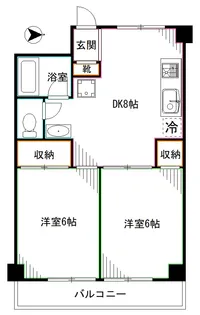 東高円寺ハイム【2階】の間取り
