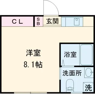 プラティーク代沢【1階】の間取り