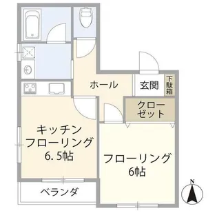 オリエンタルコーポ【2階】の間取り